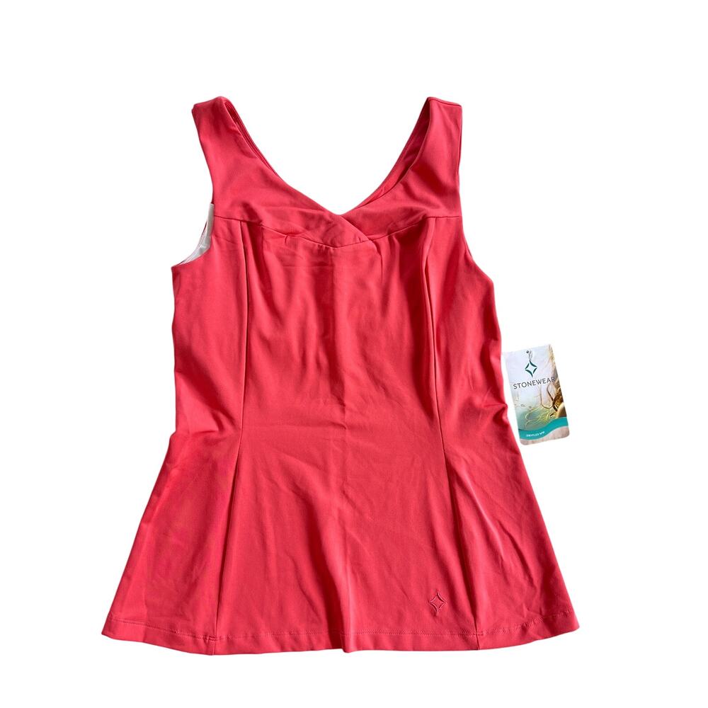 Stonewear Designs Women’s Pink Cross Back Active Tank Size Medium